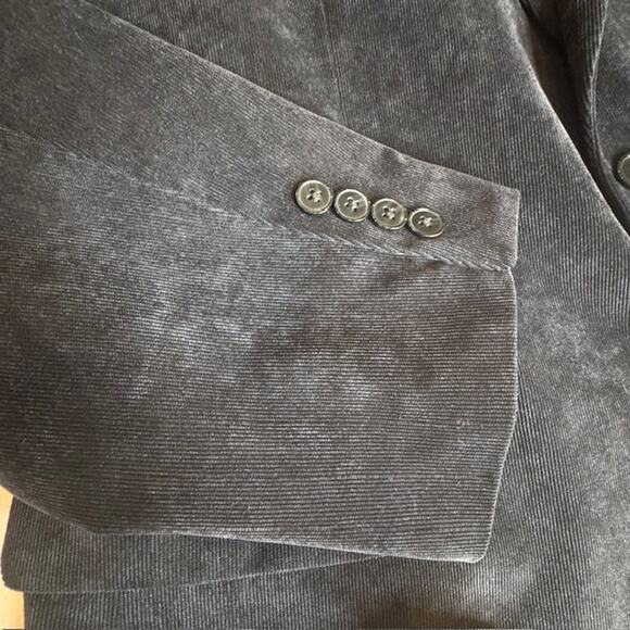 Calvin Klein Mens 46L Jacket Blazer Black Corduroy - Picture 7 of 12